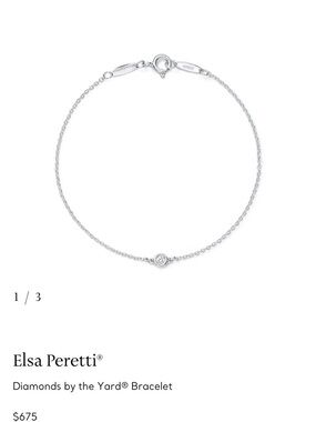Tiffany & Co. Elsa Peretti Diamonds by the Yard Bracelet - Silver with Diamond